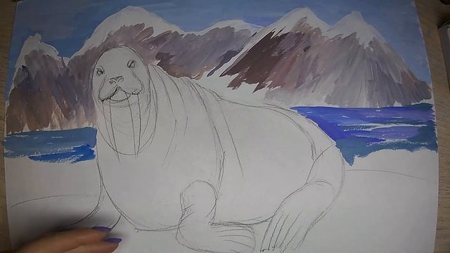 Рисуем моржа часть 2 смотреть онлайн