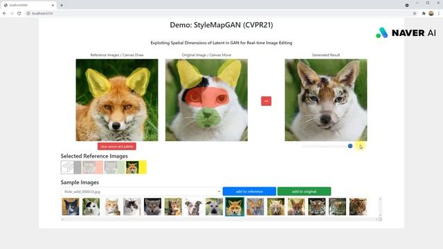 StyleMapGAN: Exploiting Spatial Dimensions of Latent in GAN for Real-time Image Editing смотреть онлайн