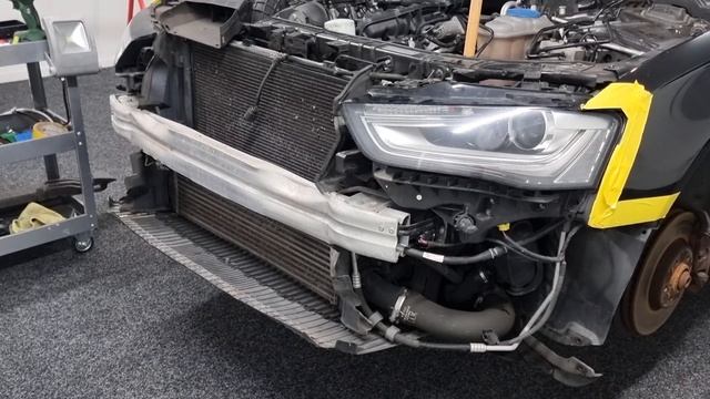 Part 2: Audi A4 B8.5 installing grill, ECS tuning lip and custom painting headlights смотреть онлайн