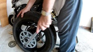 Замена ведомой звезды Honda cb400.