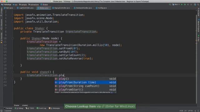 Java 9 Course - Build a Todo App With JavaFX - Shake View If Error Occured - Part 10 смотреть онлайн