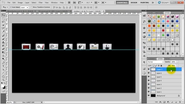 Học HTML/CSS - 3D Layout - 9 - Tạo Menu CSS Sprites trong Photoshop смотреть онлайн