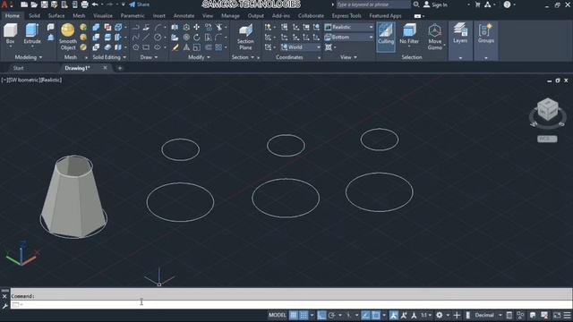 AutoCAD 2022 3D face modeling (3D face, rule surface, edge surface, plane surface)|PART-23| Tamil смотреть онлайн