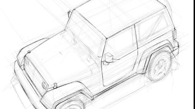 Sketch and render of Jeep Wrangler | Transportation design | Digital Render смотреть онлайн