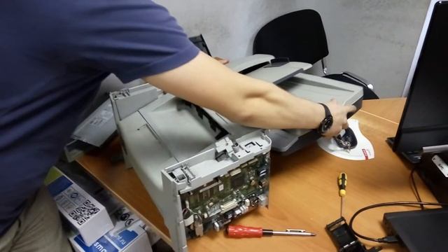 Разборка МФУ HP 3055