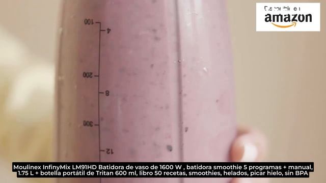 Moulinex InfinyMix LM91HD Batidora de vaso de 1600W, batidora smoothie 5 programas + manual, 1.75 L смотреть онлайн