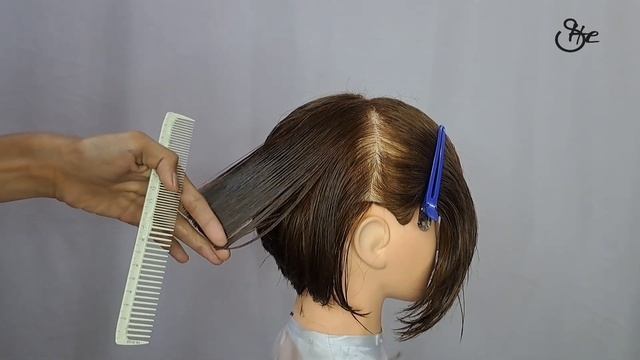 BOB HAIRCUT tutorial|potong rambut bob смотреть онлайн