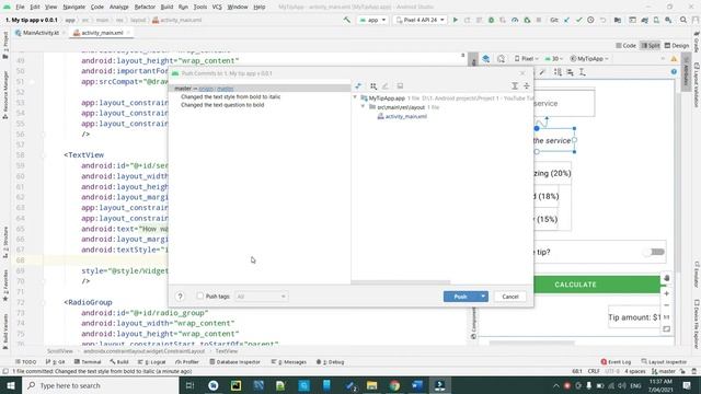 Learn Kotlin in a simple way for beginners | With example | 2021 | Part 17 - Push a project into Gi смотреть онлайн
