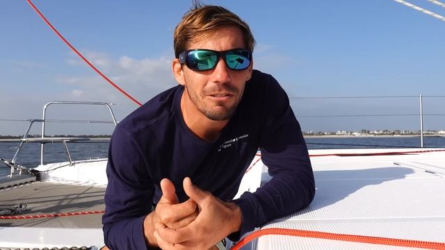 Sailing our Seawind 1170 Catamaran NY to Annapolis Downwind or No Wind! смотреть онлайн