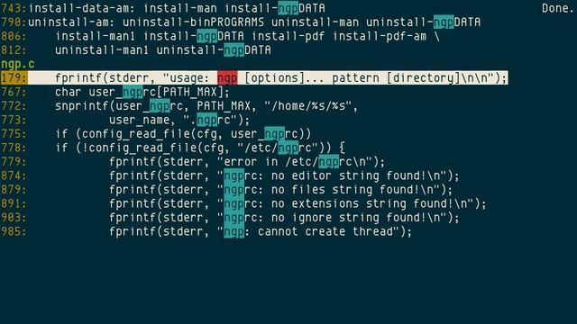 ngp, ncurses grep tool смотреть онлайн