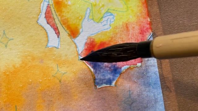 I finished Inktober & set my painting on fire // Draw With Me! смотреть онлайн
