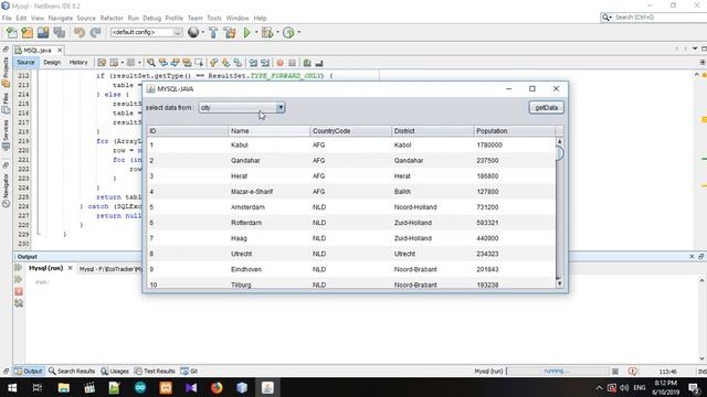 java mysql dynamically generate table column names and populate jtable смотреть онлайн