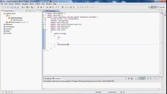 Java Applet Game Development - Threads смотреть онлайн