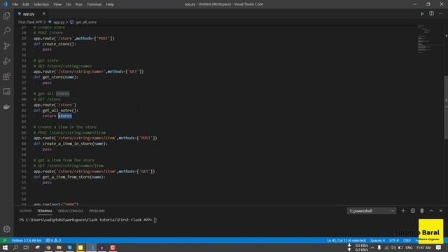 1.6 CREATING APPLICATION ENDPOINTS PART 2 | SECTION 1 | FLASK REST API DEVELOPMENT [BANGLA] смотреть онлайн