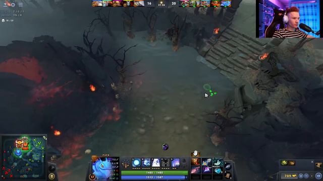 Как играть на PUCK в МИДУ в патче 7.31b. Dota 2. Путь до ТИТАНА. смотреть онлайн