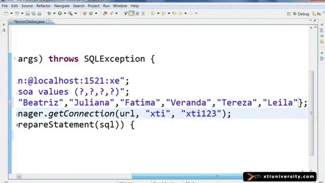 Universidade XTI JAVA 111 JDBC Insert Batch add e executeBatch смотреть онлайн