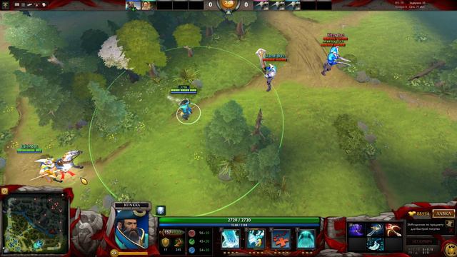 БАГ С КУНКОЙ - ДВОЙНОЙ УДАР СПЛЕШЕМ! Dota 2 смотреть онлайн