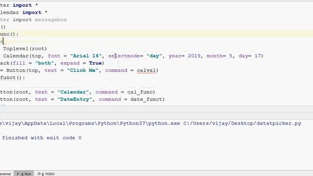 #12 | Creating DatePicker Widget Using Python Tkinter | Tkinter tutorial in Tamil смотреть онлайн