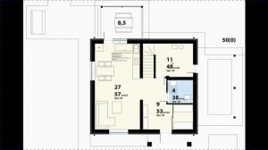 ? ПРОЕКТ ДОМА 2 этажа с гаражом 8х9 из газобетона 100м2