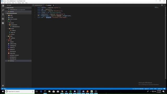 Creating a discord bot from Scratch in Node.JS - Web Dashboard - Pt. 3 смотреть онлайн