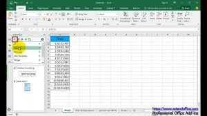 How to show time with milliseconds in Excel