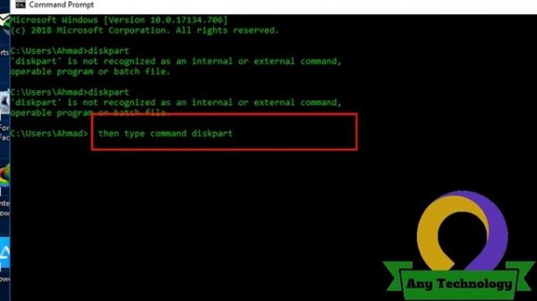 diskpart Command Not work in CMD Command Prompt  Why?? Solution  easy  2019