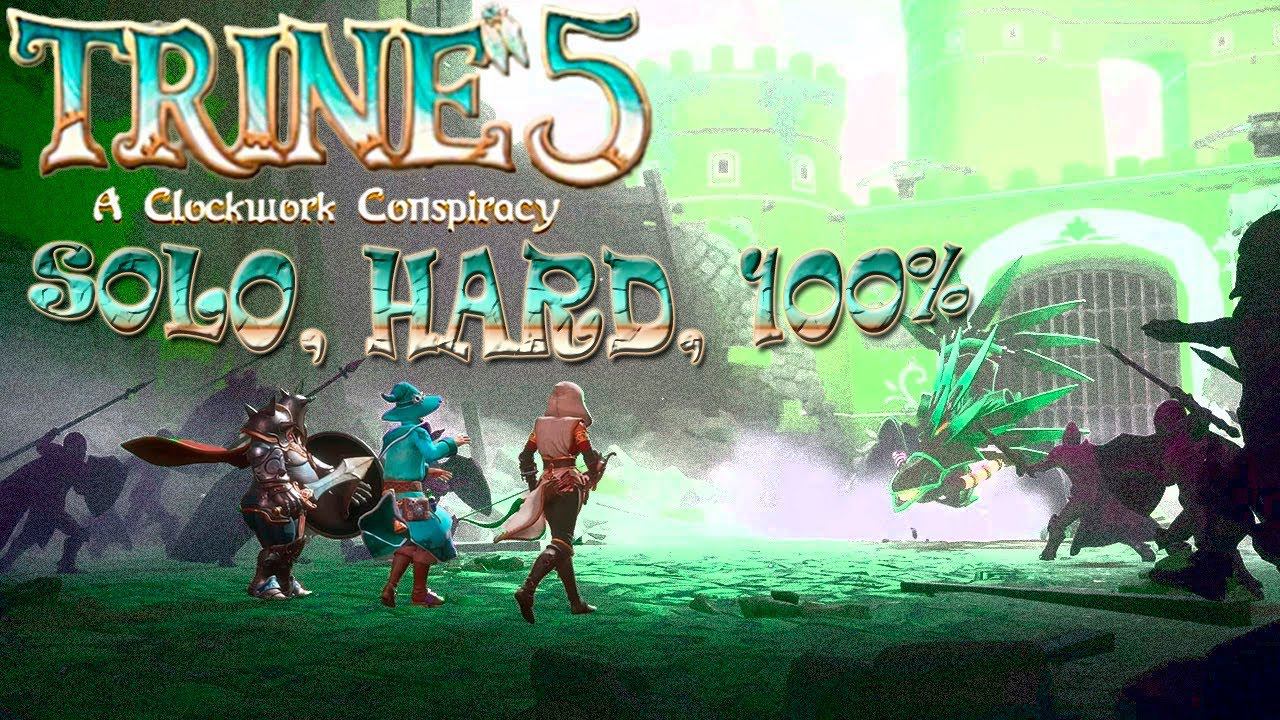 Trine 5. Solo, Hard, 100% (All Experiences & Items, Full Exploration) смотреть онлайн