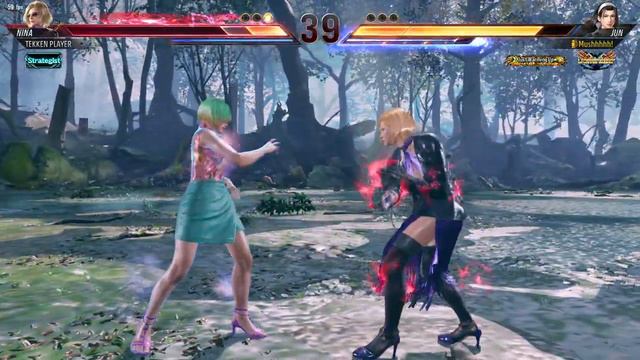 TEKKEN 8 | Nina (Nymph) Vs Jun (AI Ghost)