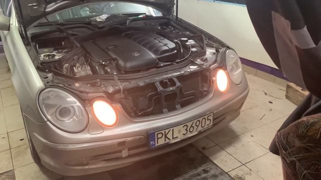 ДХО дальний в полнакала W211/ DRL Mercedes W211 2004 смотреть онлайн