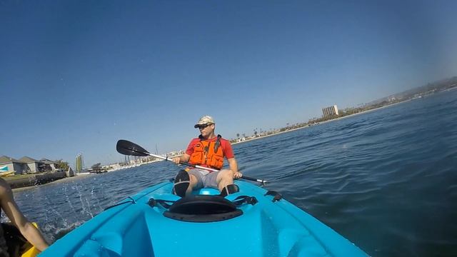 Dog's first kayaking try смотреть онлайн