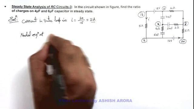 11. Advance Illustration | Current Electricity | Steady State Analysis of RC Circuits-3 смотреть онлайн