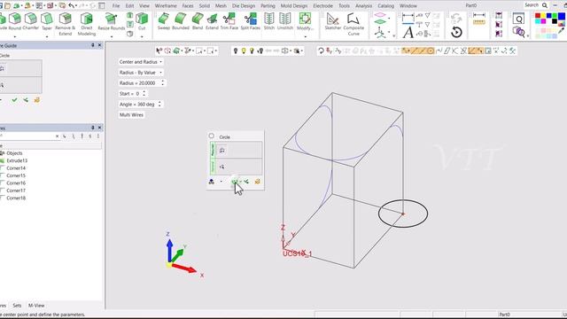 Cimatron 2024 | Design CAD Exe - Solid Intro | Drive Description | Extrude | Corner Radius | VTT 00 смотреть онлайн