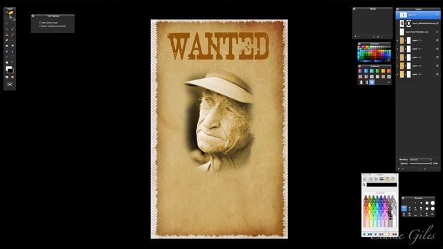 Pixelmator Tutorial - Create a Wanted Poster смотреть онлайн