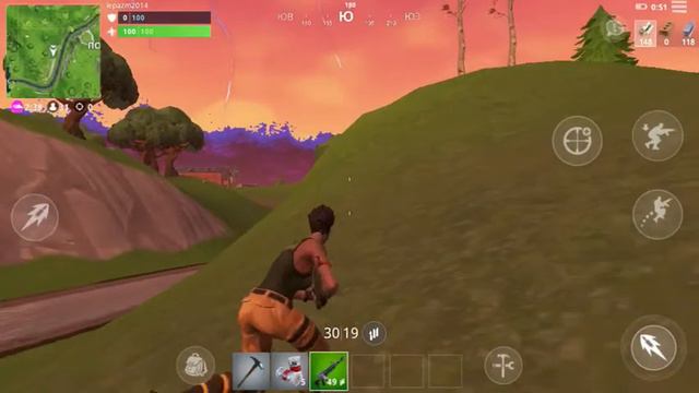 Fortnite на IOS гемплей Увы не зашло