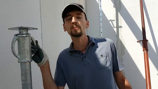 27. Ставим СТОЙКИ для опалубки ПЕРЕКРЫТИЯ. КРАН. Много инфы. Почти все стены | Свой дом в Германии смотреть онлайн