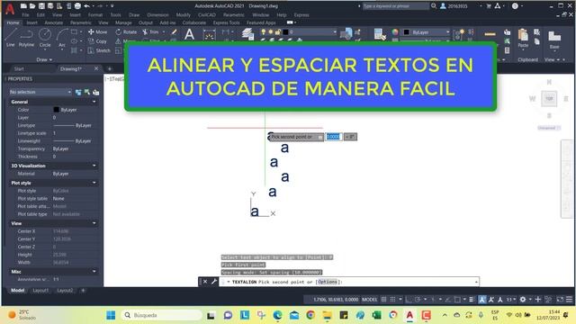 ALINEAR Y ESPACIAR TEXTOS DE FORMA FACIL EN AUTOCAD смотреть онлайн