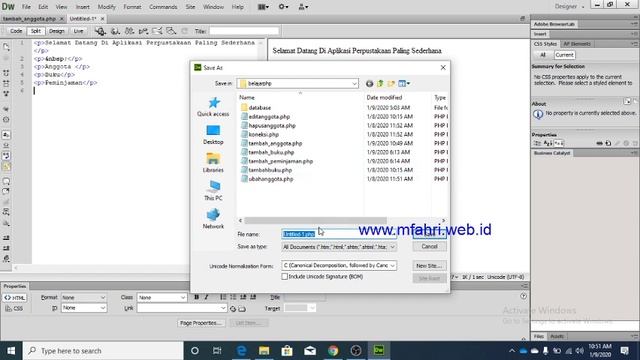 Semester 5 ( Reguler ) Membuat Index PHP смотреть онлайн
