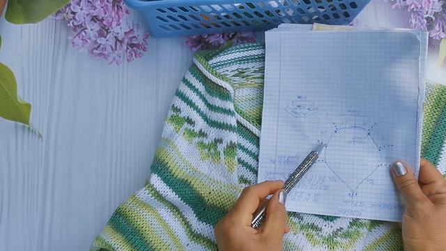 Обзорный МК джемпера "Чайка". Набор дополнительных петель для кантика. смотреть онлайн