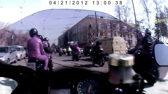 Открытие сезона 2012. Съемка с мотоцикла. смотреть онлайн
