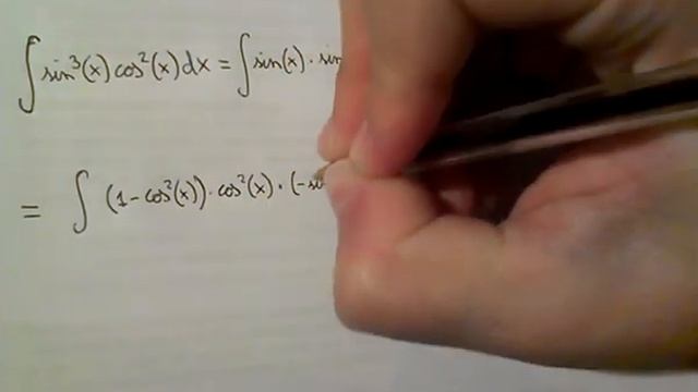 Integral Of Sin^3(x)cos^2(x) (substitution)
