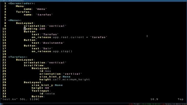 10 - Python Kivy - Criando um menu com imagem смотреть онлайн