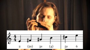 Упражнения на хроматической губной гармонике (Пентатоника)