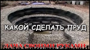 Какой сделать пруд на даче.