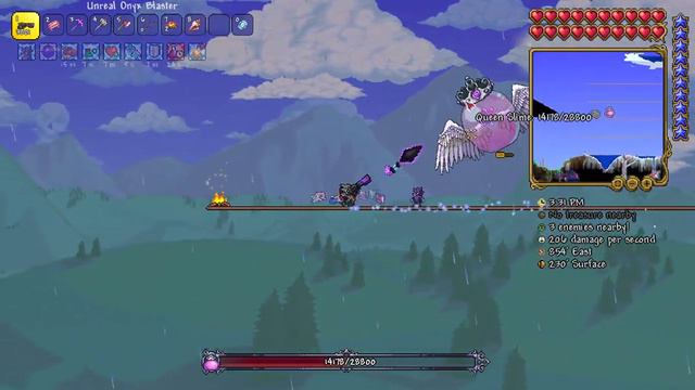 Terraria | Queen Slime Expert Mode Fight смотреть онлайн