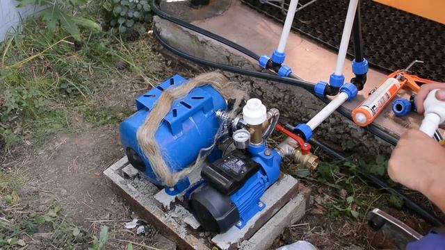 Подключение насосной станции для полива огорода