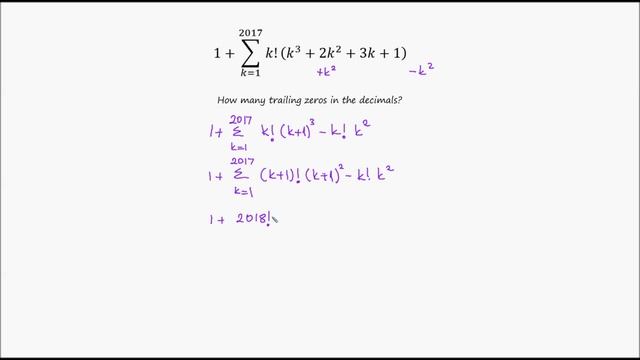 Sum of Factorials & Binom смотреть онлайн