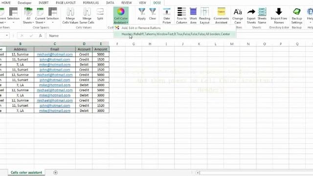 Excel Save time of formatting cells backcolor, forecolor, borders, alignment and font each time смотреть онлайн
