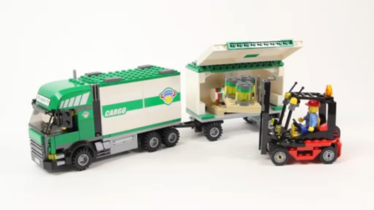 Lego City 7733 Truck & Forklift - Lego Speed Build смотреть онлайн