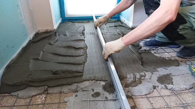 Стяжка пола в квартире #стяжкапола #ровныйпол #ремонт смотреть онлайн