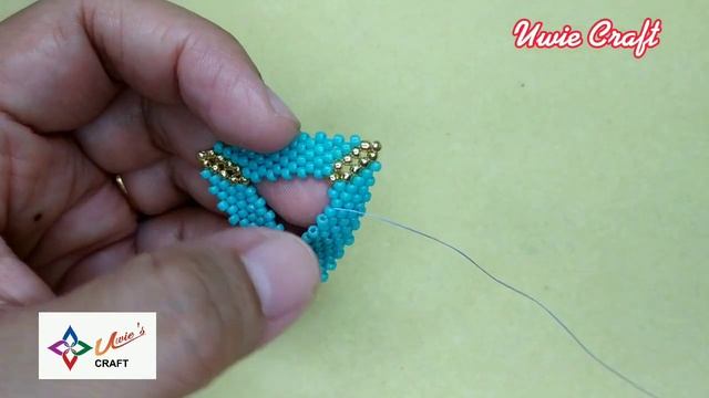 Beading Tutorial: How to make 3D PEYOTE TRIANGLE EARRING OR PENDANT//Peyote Stitch смотреть онлайн